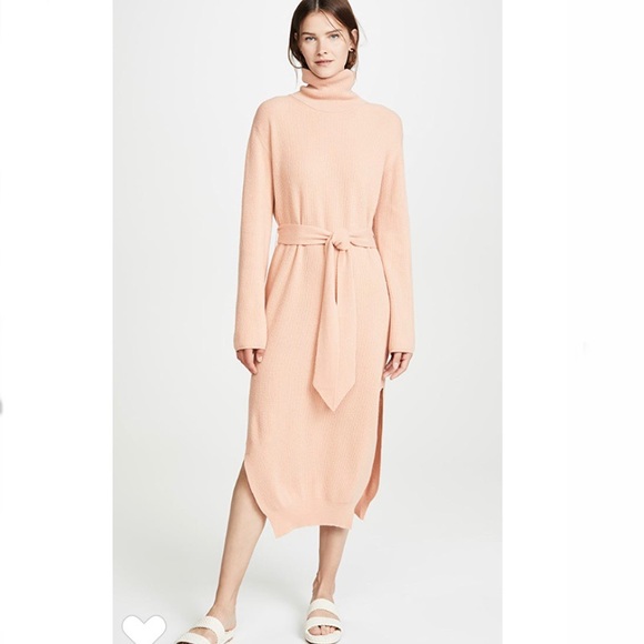 Nanushka Apricot Canaan Sweater Dress 